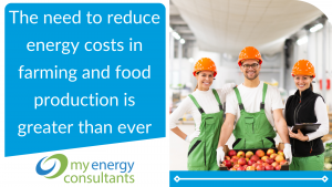 Energy cost savings for food production